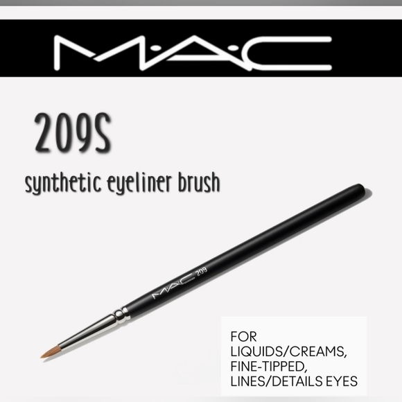 Mac Cosmetics 209S Eyeliner Brush Brand New in Package Authentic - Picture 1 of 9